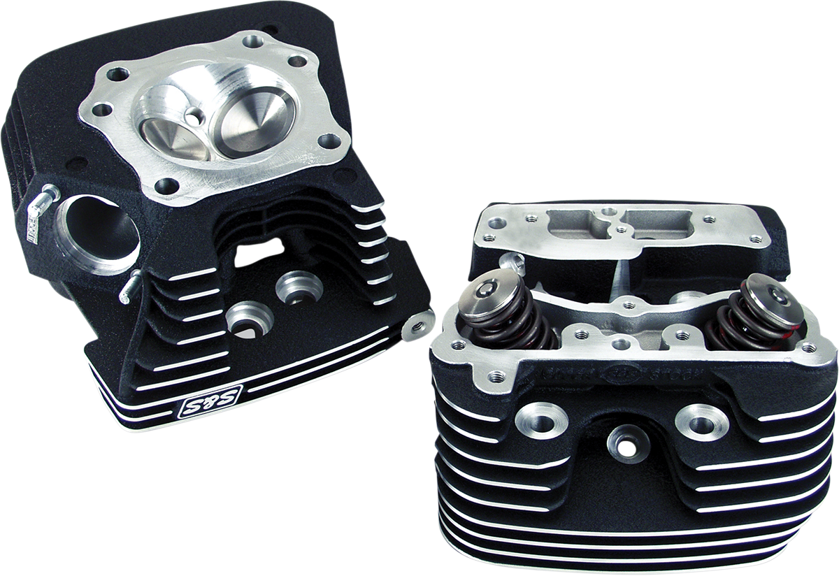 S&S Cycle Cylinder Heads - Super Stock® - 89 Cc - Wrinkle Black - Twin Cam