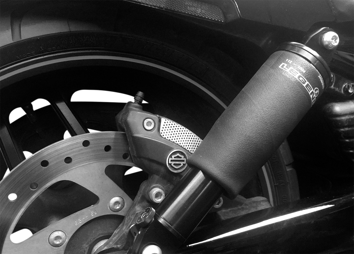 Legend Suspension AIR-A V-Rod Adjustable AIR Suspension - Black - V-Rod