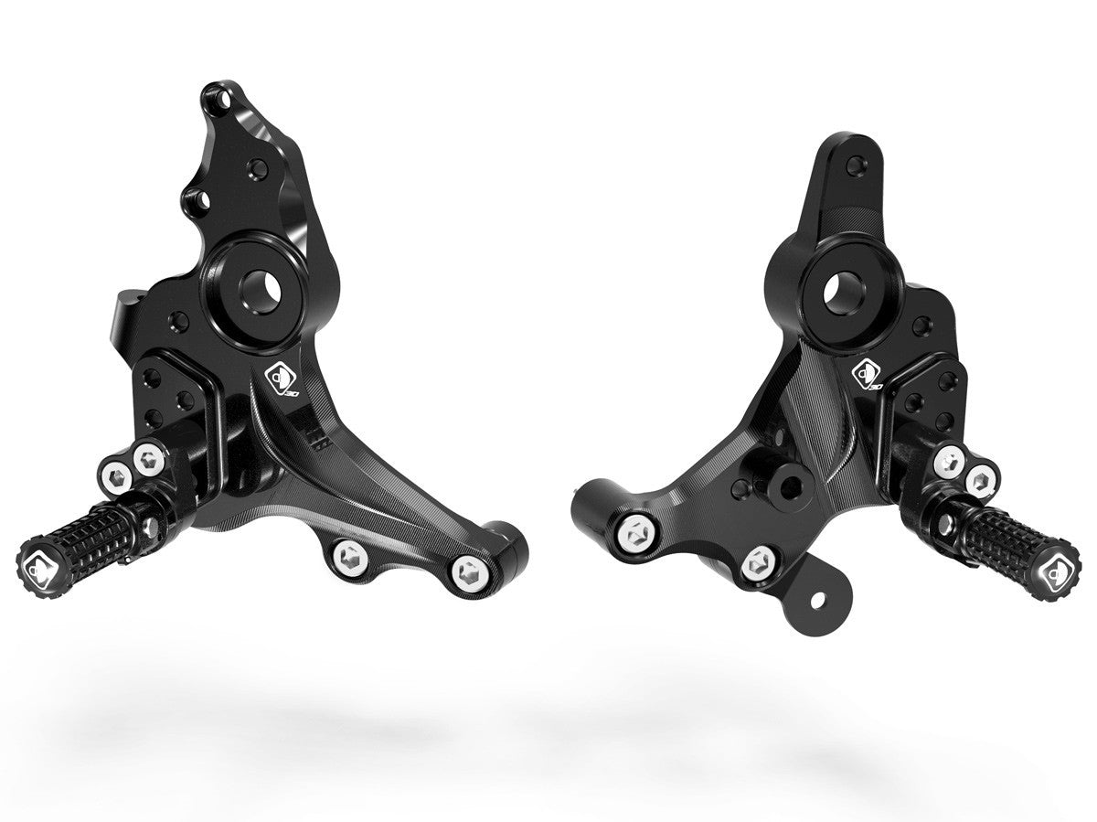 Ducabike DBK PRM93701 M937 Adjustable Rearset - BLACK-BLACK