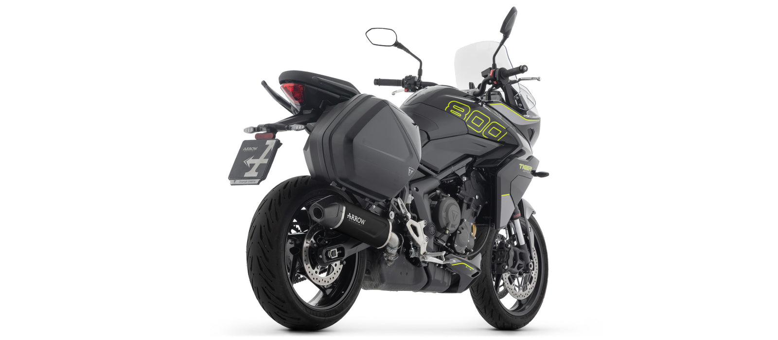 Indy Race Evo Aluminium Dark" Slip On With Carbon End Cap"