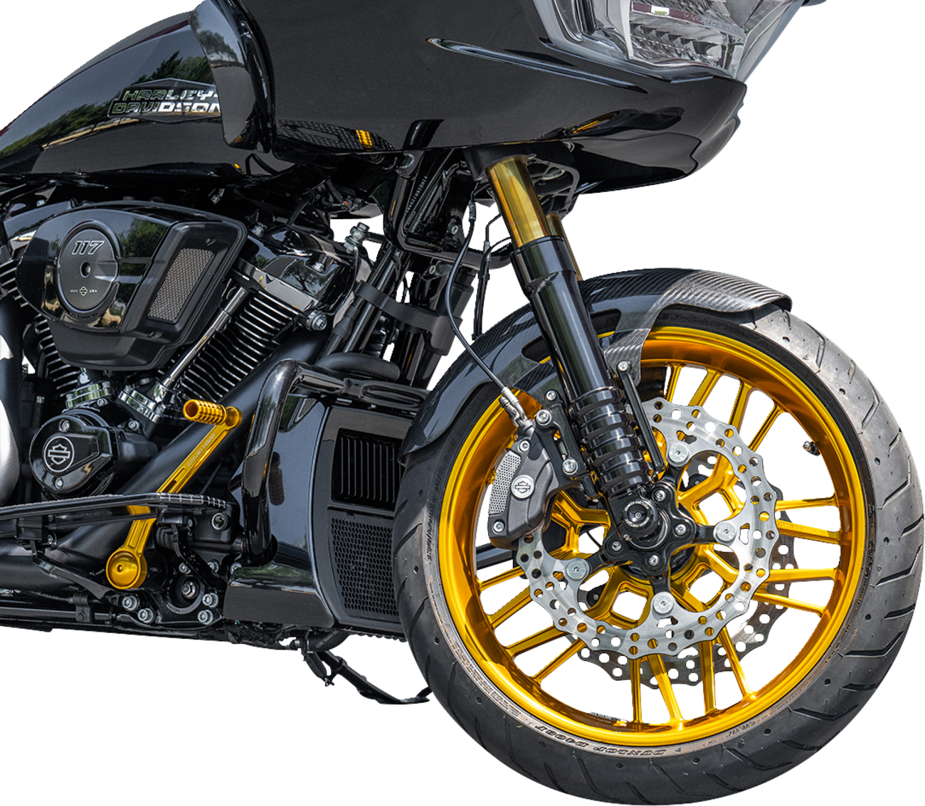 Arlen NESS Front Fender - Cafe - 19" - Carbon Fiber - FLT '24-'25