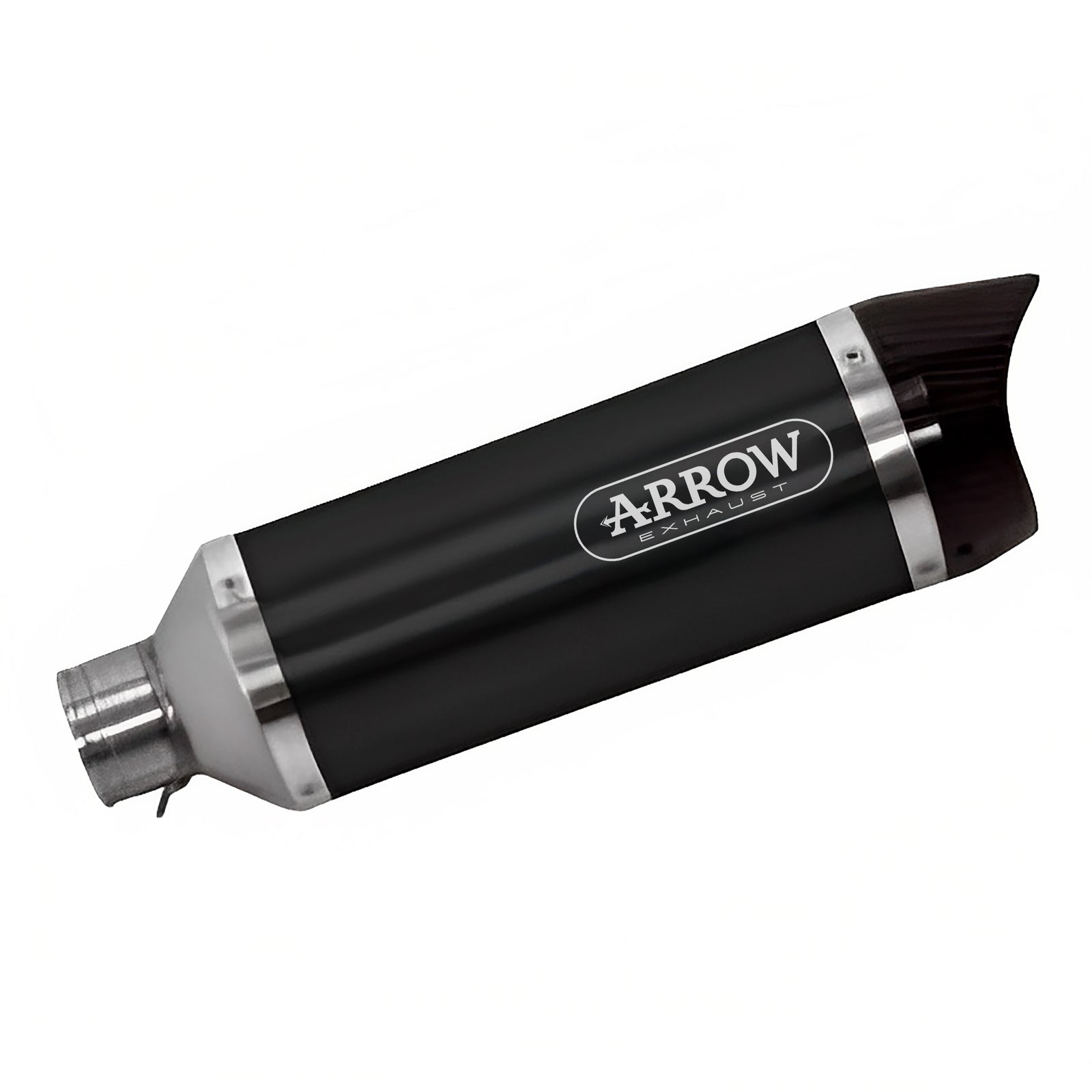 Arrow 71860AKN Thunder Aluminium Dark Slip On With Carbon End Cap