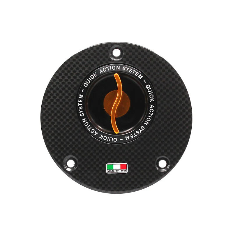 TWM Quick Action Carbon Fiber Gas Cap For Yamaha - TYFP.01 - Gold