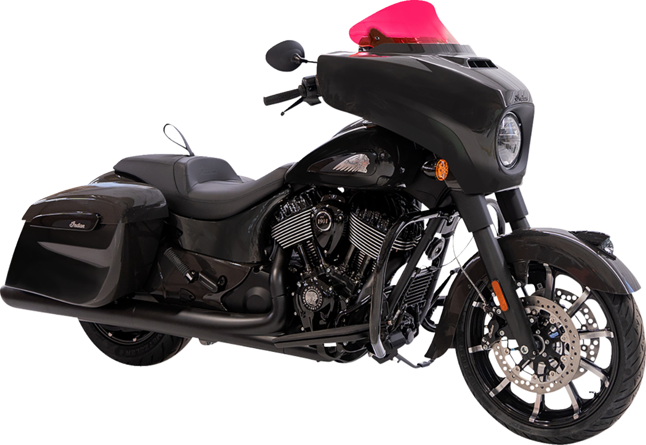 Klock Werks Ice Flare® Windshield - 10" - Pink Ice - '14-'26 Indian