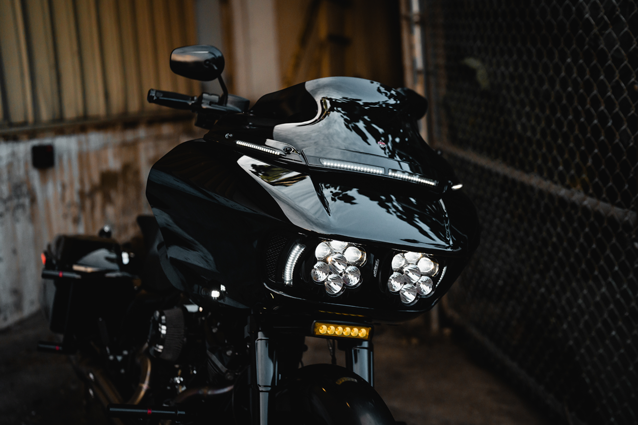 Custom Dynamics Shark Demon® 2 Headlight - Road Glide