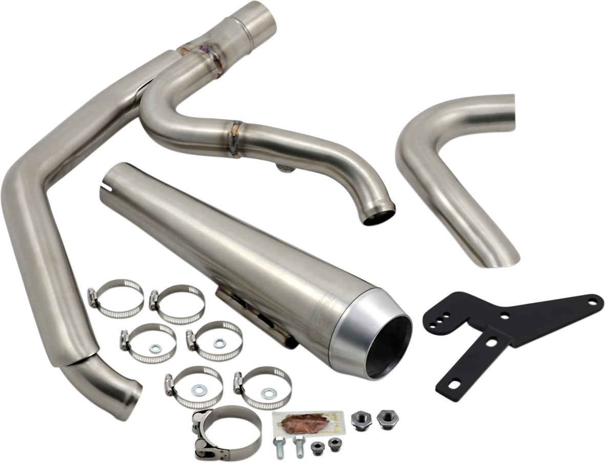 Bassani Xhaust 2-Into-1 Road Rage Exhaust System - Stainless