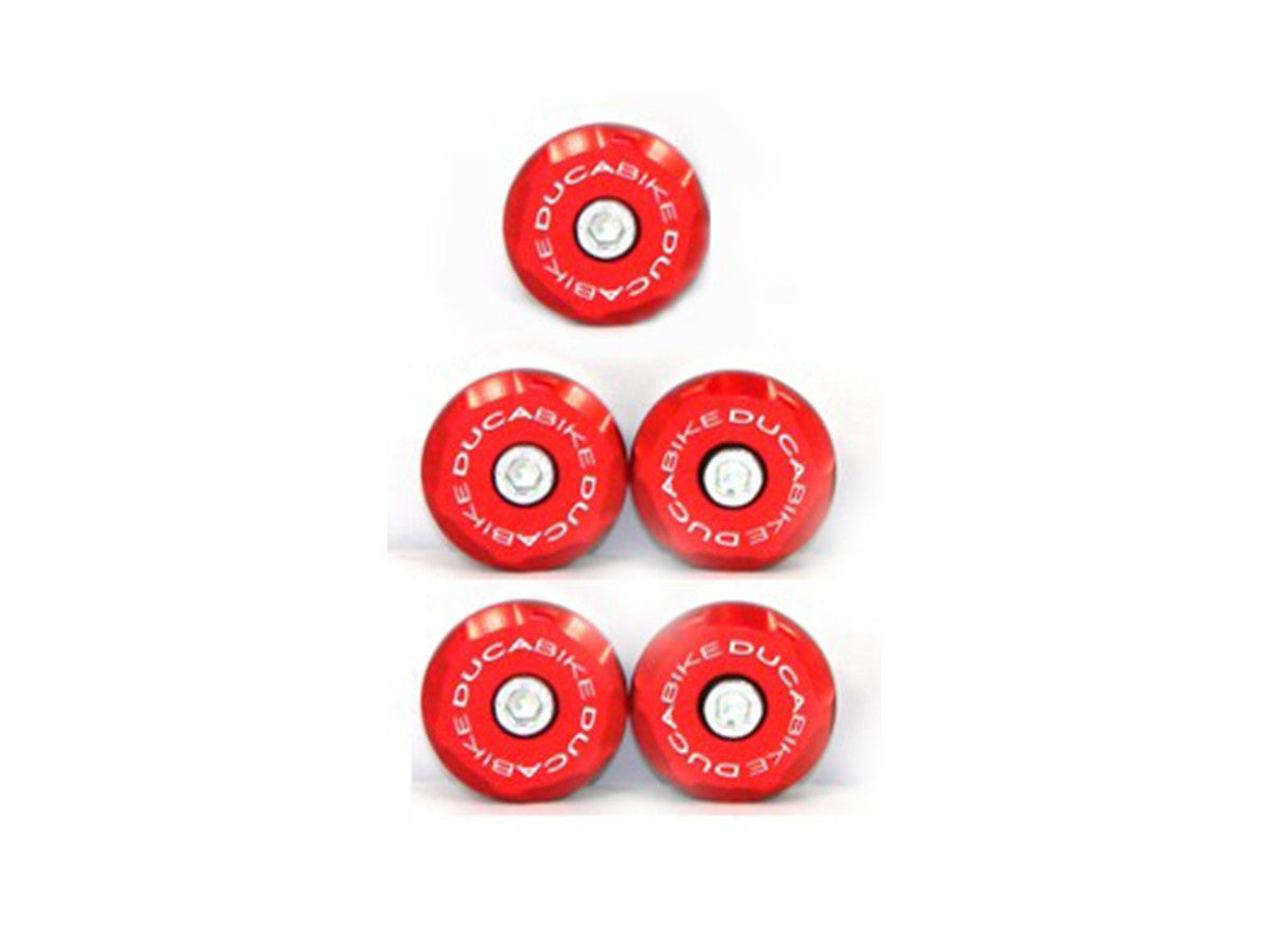 Ducabike DBK TT99801 Kit Frame Plugs - RED