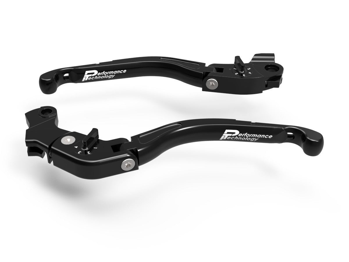 Ducabike DBK LEA04 Brake / Clutch Adjustable Levers Eco GP 2 - BLACK-BLACK