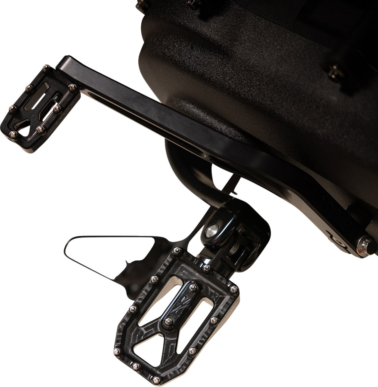 Thrashin Supply CO. Aggressor Foot Pegs - Rear - Black - HD '72-'25
