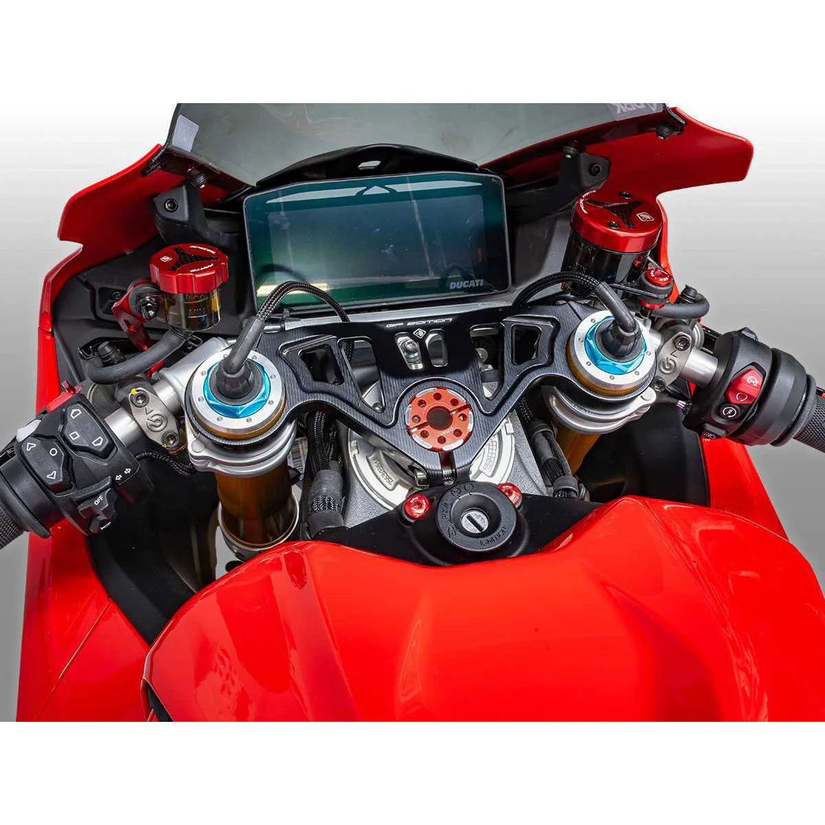 Ducabike DBK GP Edition Upper Triple Clamp For Ducati Panigale V4 V4S Tricolore
