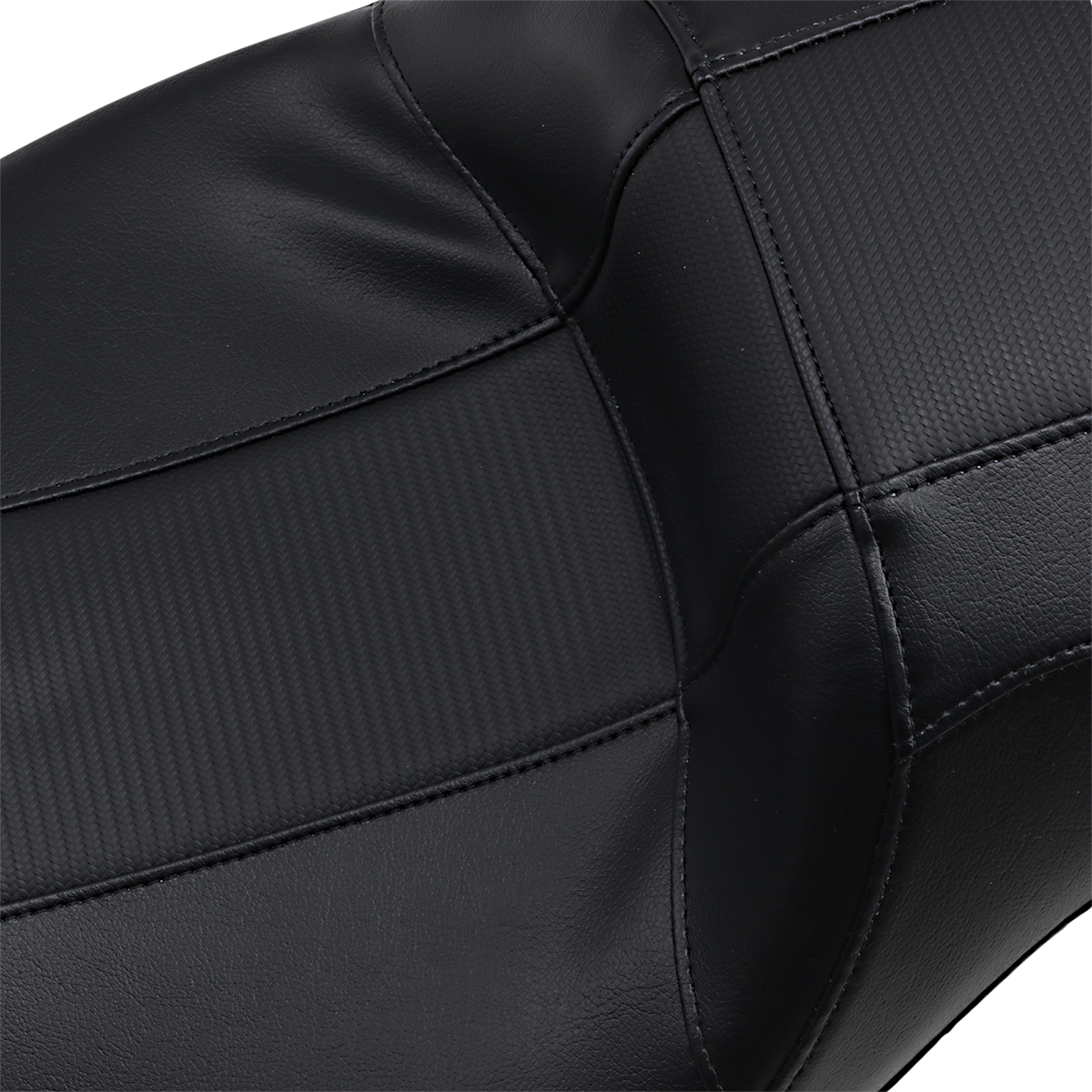 Le Pera Outcast Daddy Long Legs Seat - 2-Up - W/O Backrest - Carbon Fiber Inlay - Black - FL '08-'23