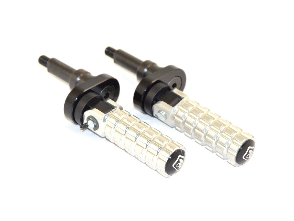 Ducabike DBK PPSCRA01 Adjustable Foot Pegs Scrambler - SILVER