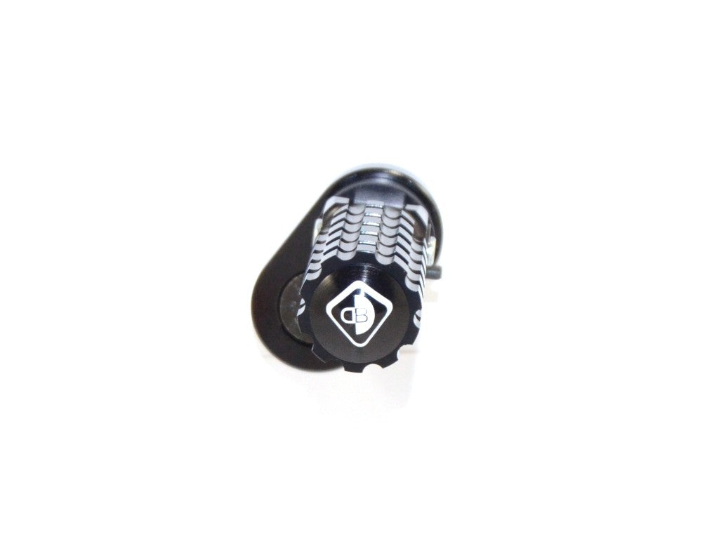 Ducabike DBK PPSCRA01 Adjustable Foot Pegs Scrambler - BLACK