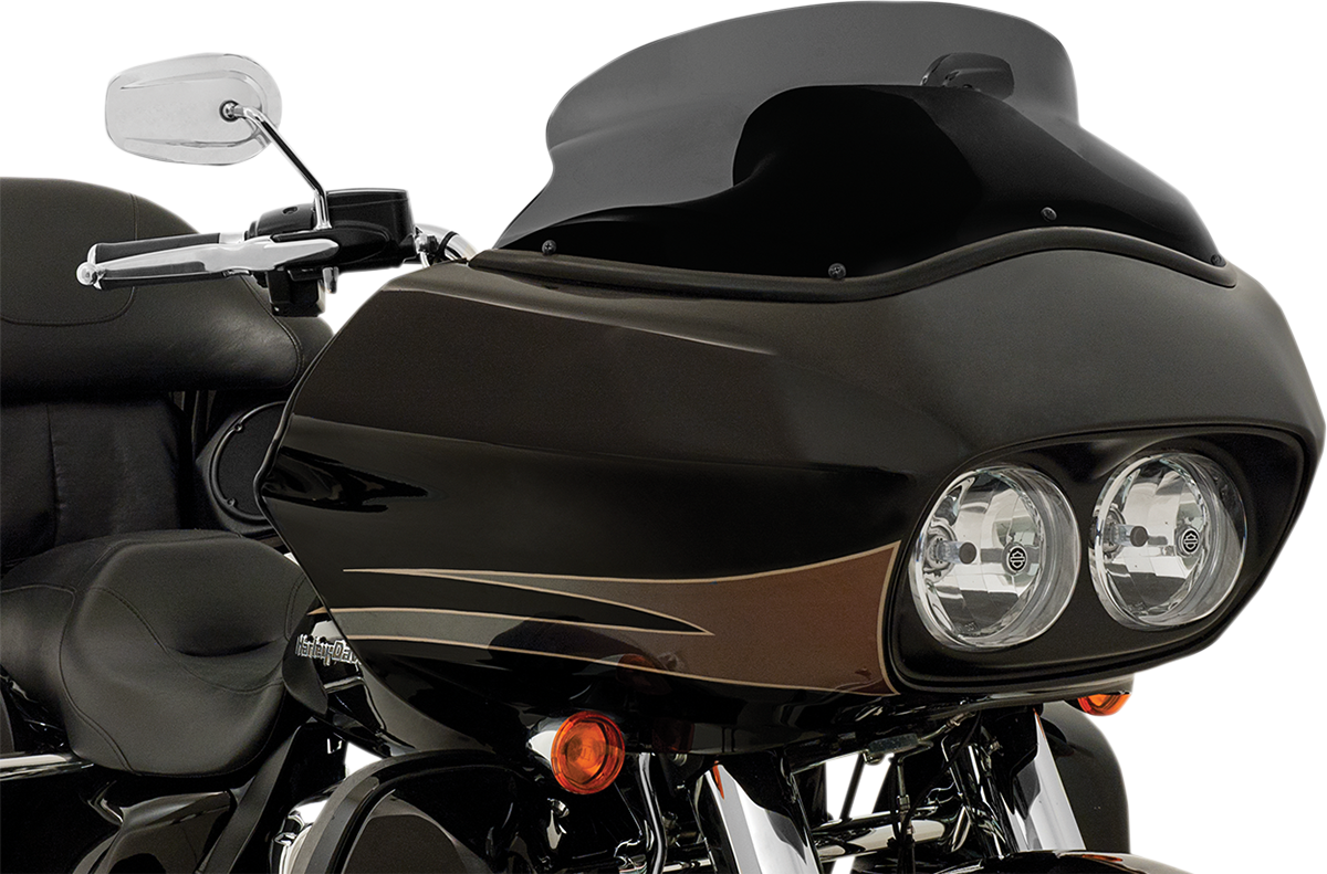 Memphis Shades Spoiler Windshield - 6-1/2" - Black - FLTR