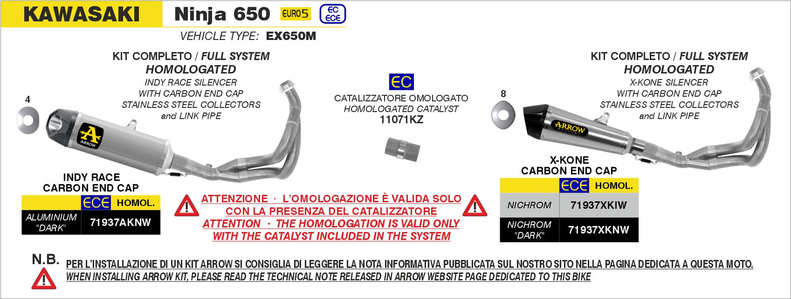 Arrow 71937XKIW X-Kone Full System - Assembly Diagram