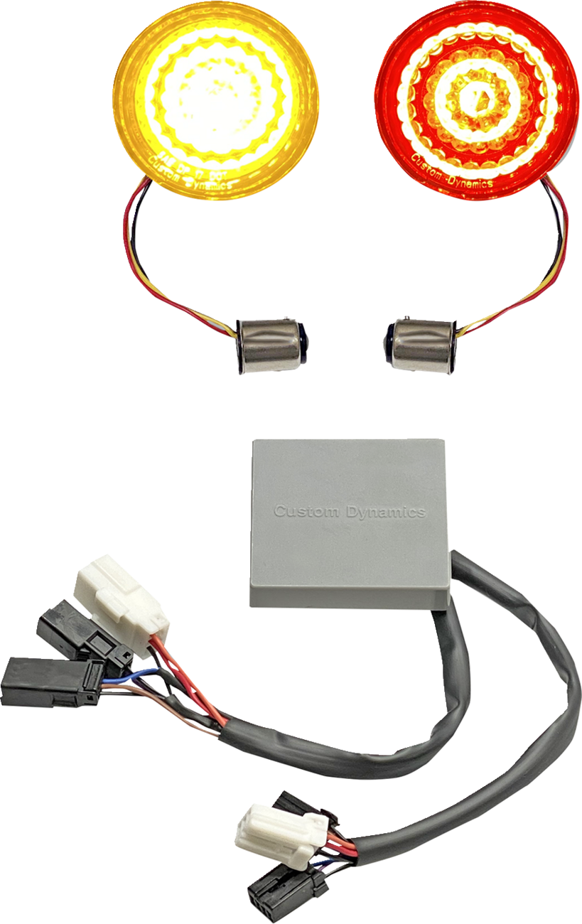 Custom Dynamics Turn Signal Inserts - Amber/Red - Harley-Davidson®