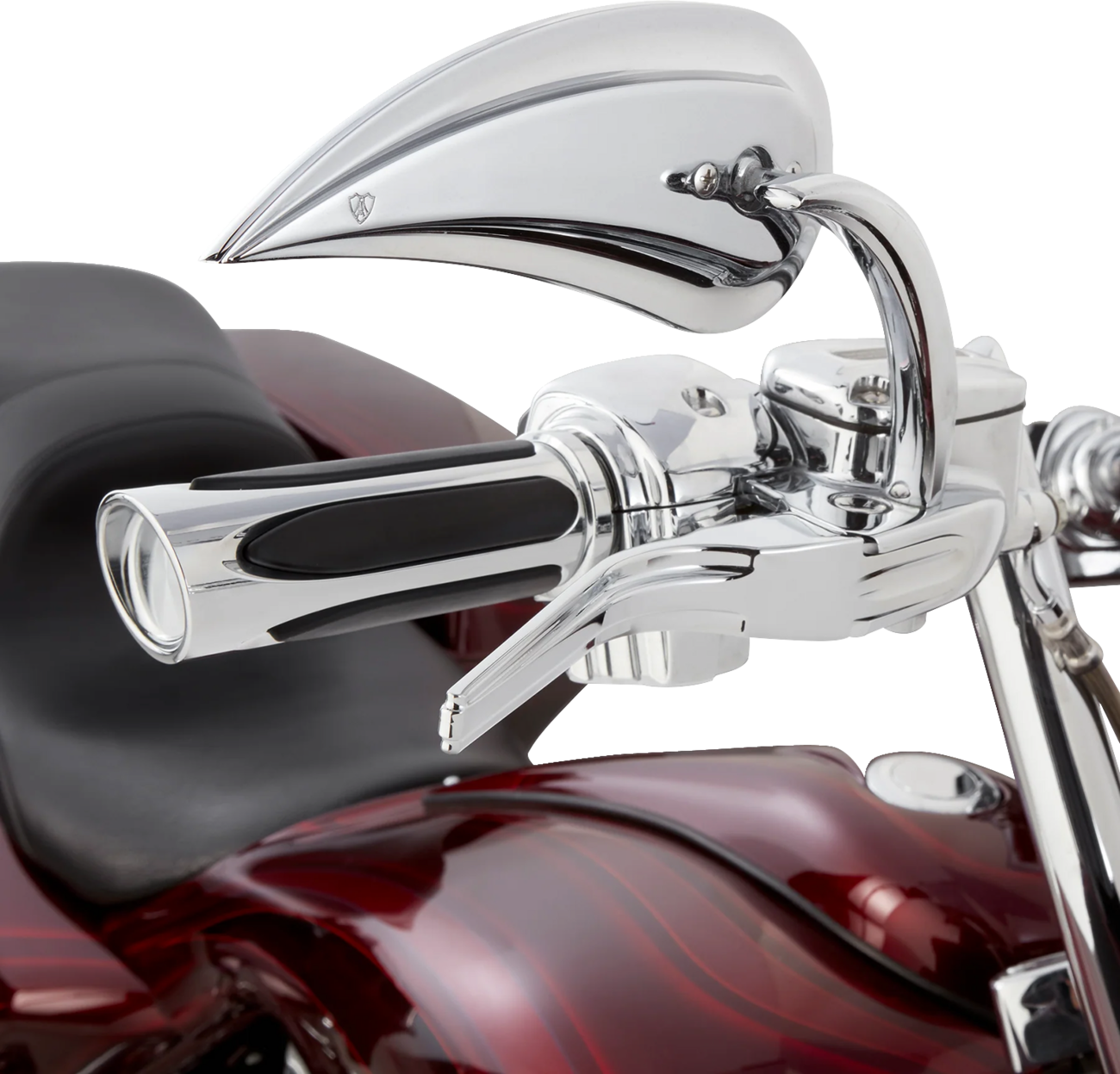 Arlen NESS Deep Cut Comfort Series Grips - TBW - Chrome