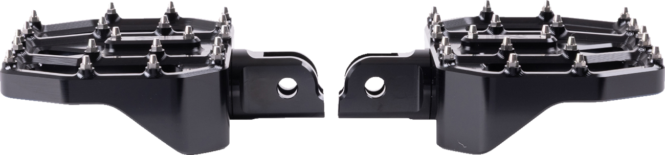 Thrashin Supply CO. Mini Aggressor Floorboards - Black - Front