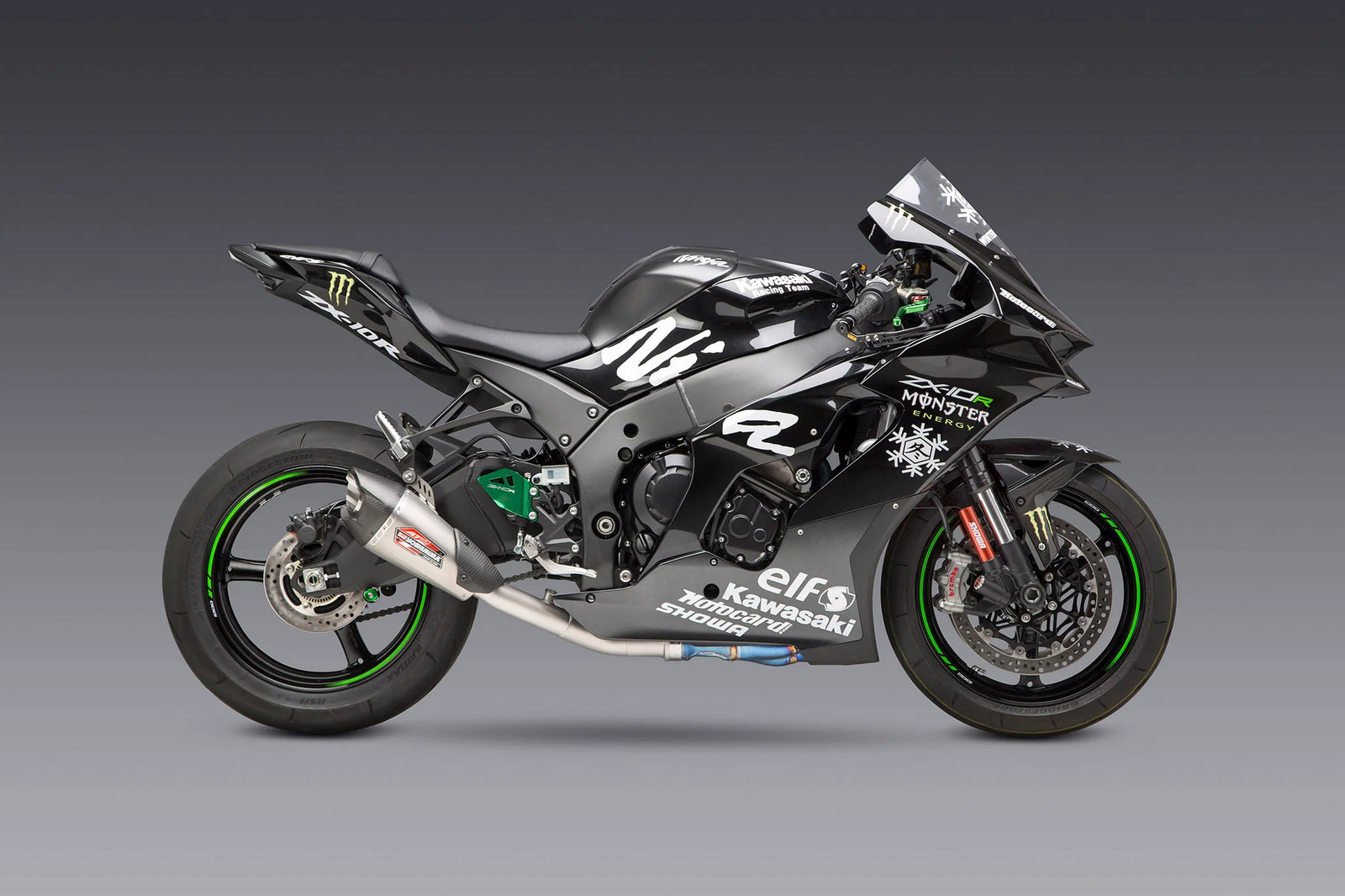 Yoshimura ZX-10R/RR 21-26 Race AT2 Stainless 3/4 Exhaust, W/ Stainless Muffler