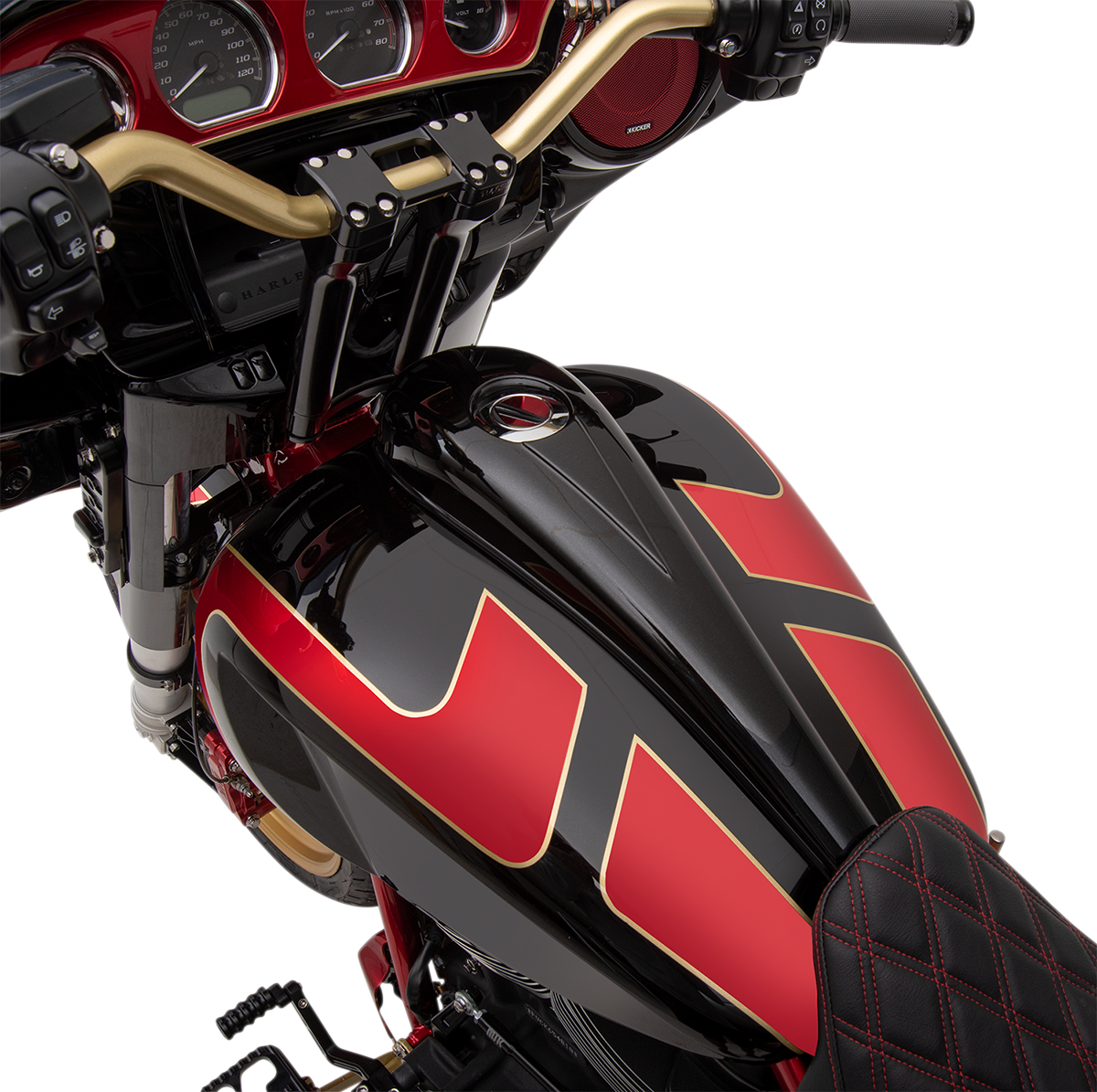 Paul Yaffe Bagger Nation Steel Dash Kit For 6-Gallon Tank - Raw