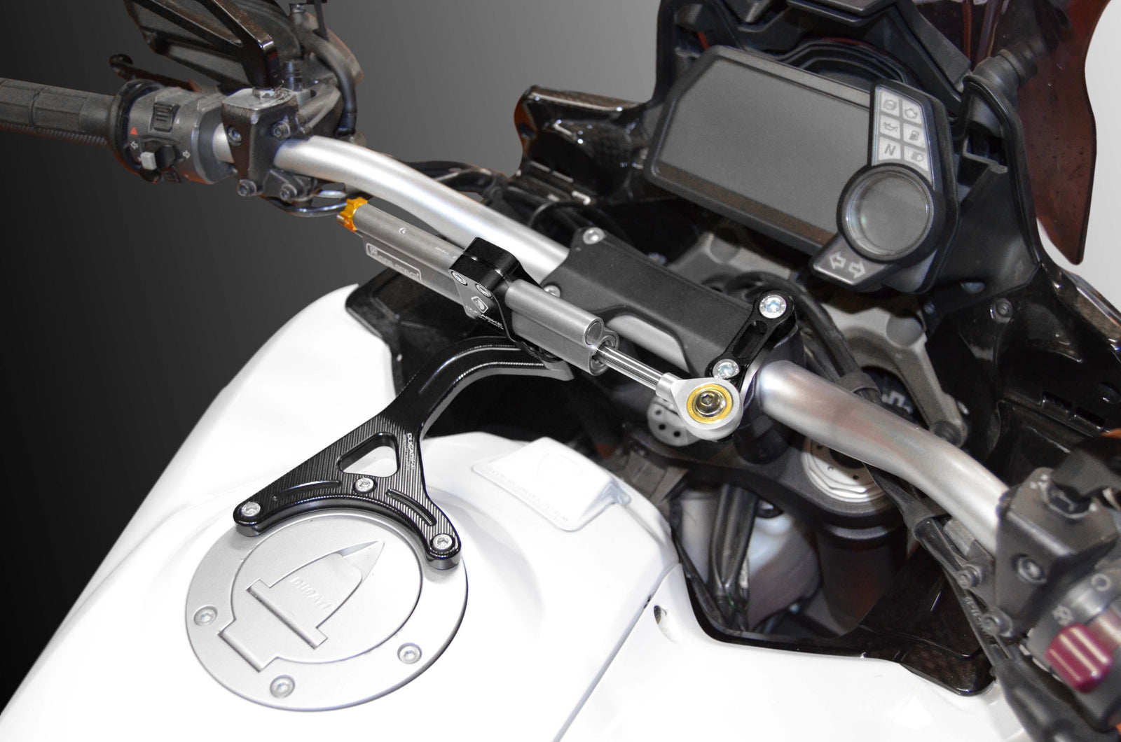 Ducabike DBK SAS11 MTS My10/11 Kit Mount Steering Damper - BLACK-BLACK