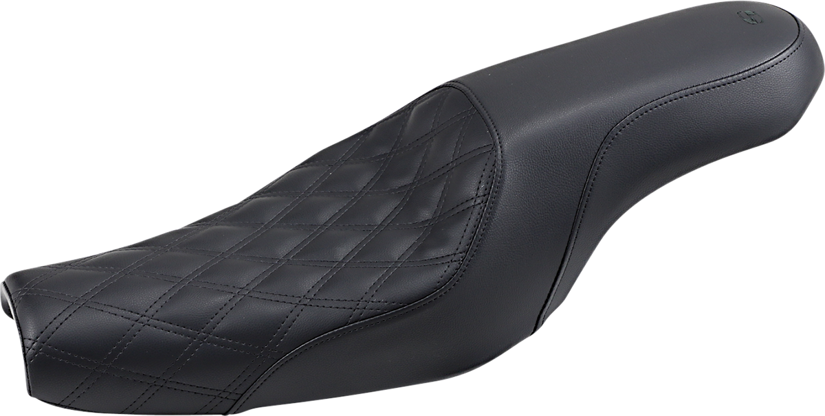 Saddlemen Profiler Seat - Front Lattice/Rear Smooth - Black - XL '04-'20