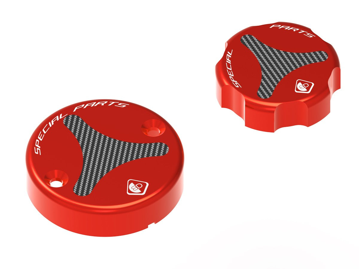 Ducabike DBK TLS01 Fluid Reservoir Caps - Red