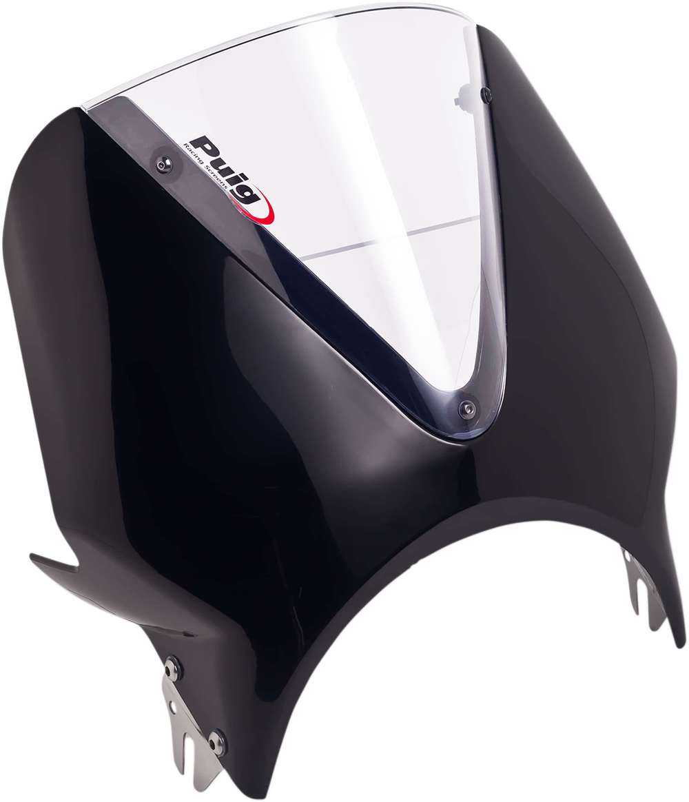 PUIG HI-Tech Parts Windscreen - 13" - Black/Clear