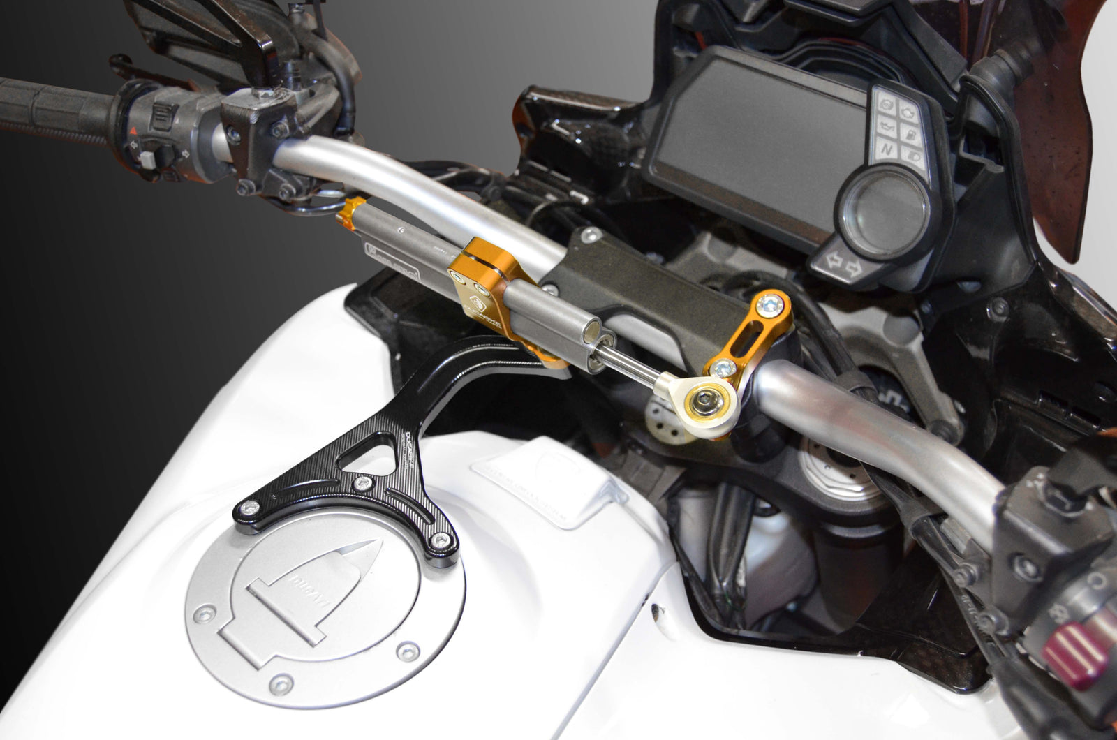 Ducabike DBK SAS11 MTS My10/11 Kit Mount Steering Damper - BLACK-GOLD