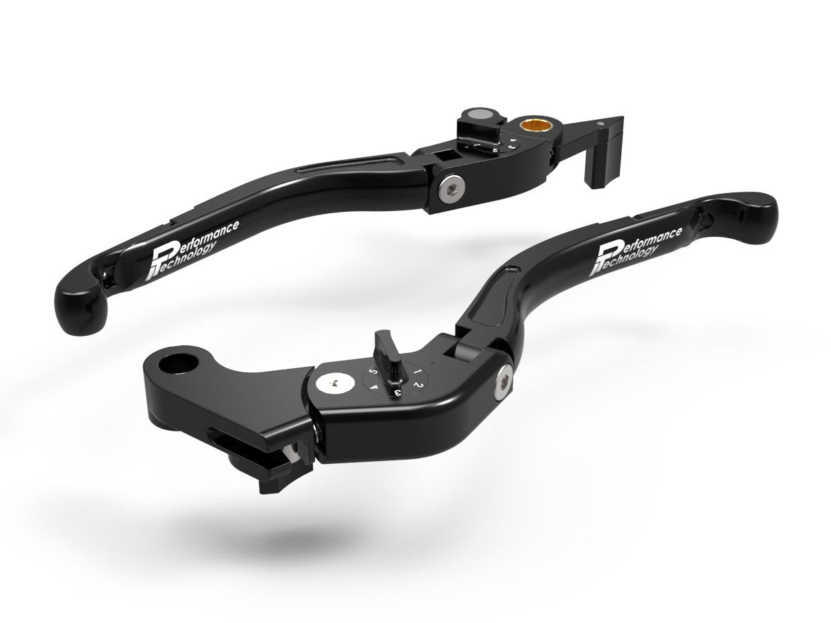Ducabike DBK LEA08 Brake / Clutch Adjustable Levers Eco GP 2 - BLACK-BLACK