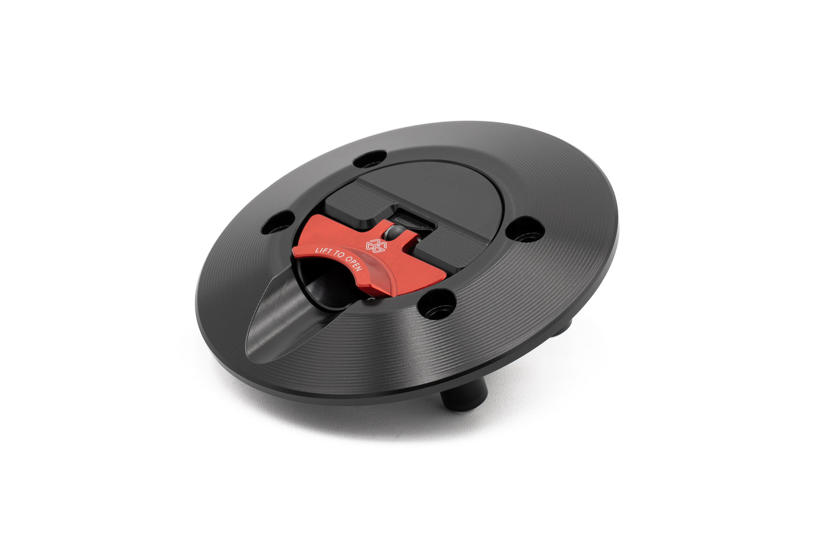 Gilles Tooling FCAP2 – Quick-Release Fuel Cap, Black Red