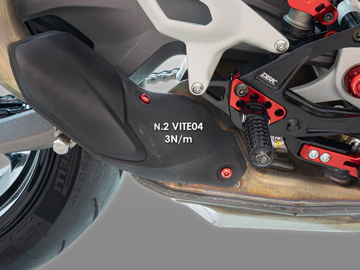 Ducabike DBK KVT113 Panigale V2 MY 2025 Lower Exhaust Cover Screws Kit