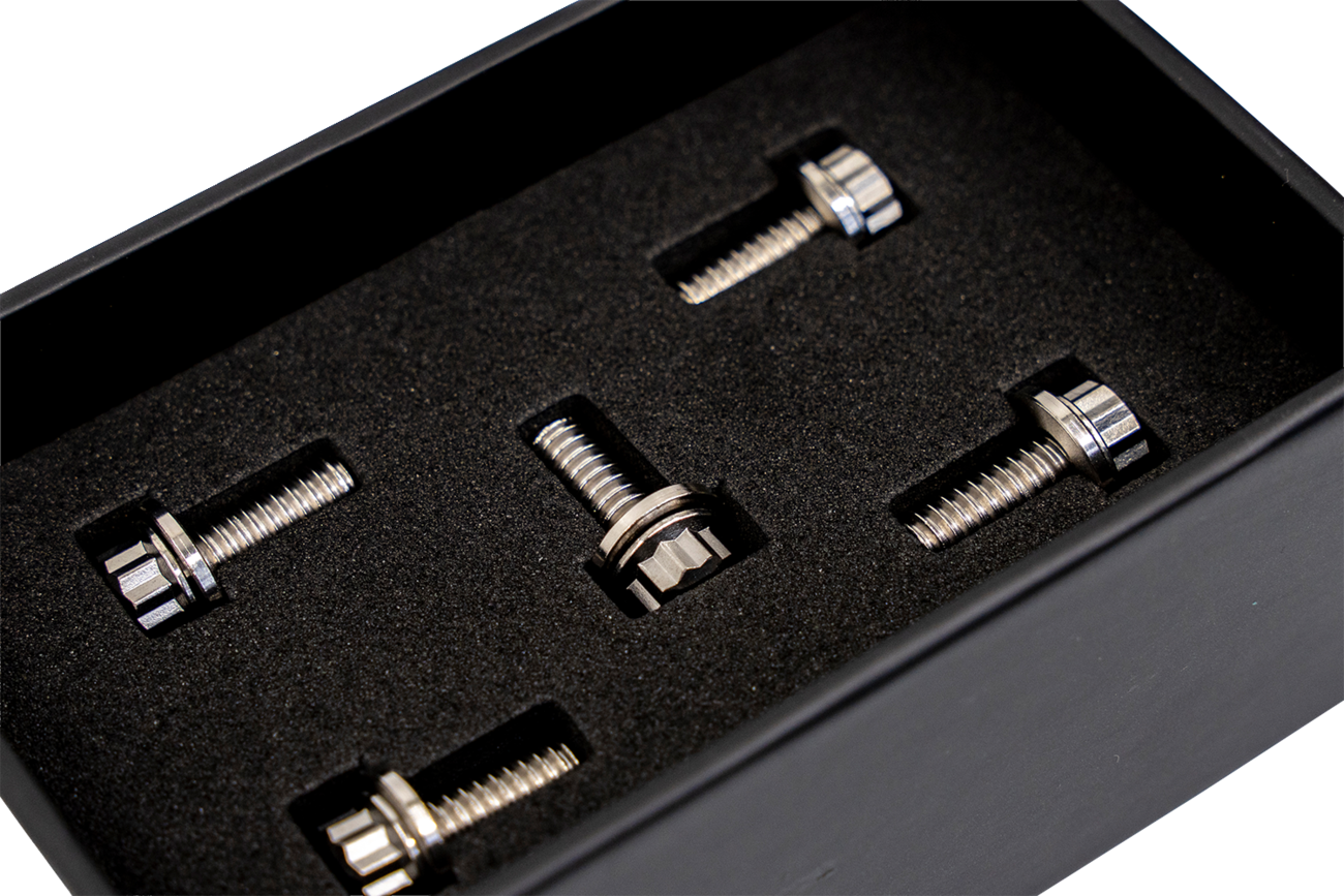 Trask Bitchin' Bolts Hardware Kit - Titanium - M8 - Derby Cover