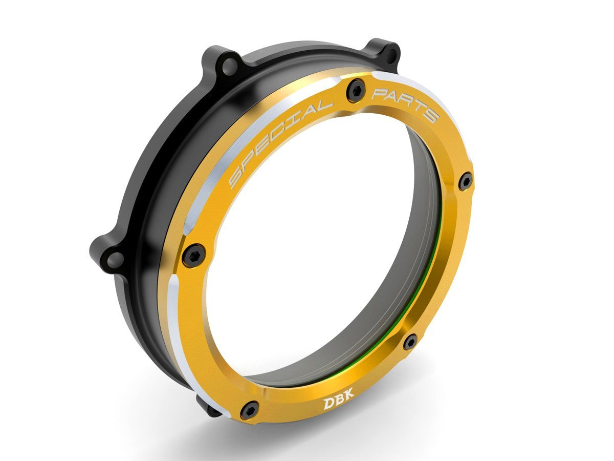 Ducabike DBK CCV401 Clear Clutch Cover Panigale V4 - BLACK-GOLD