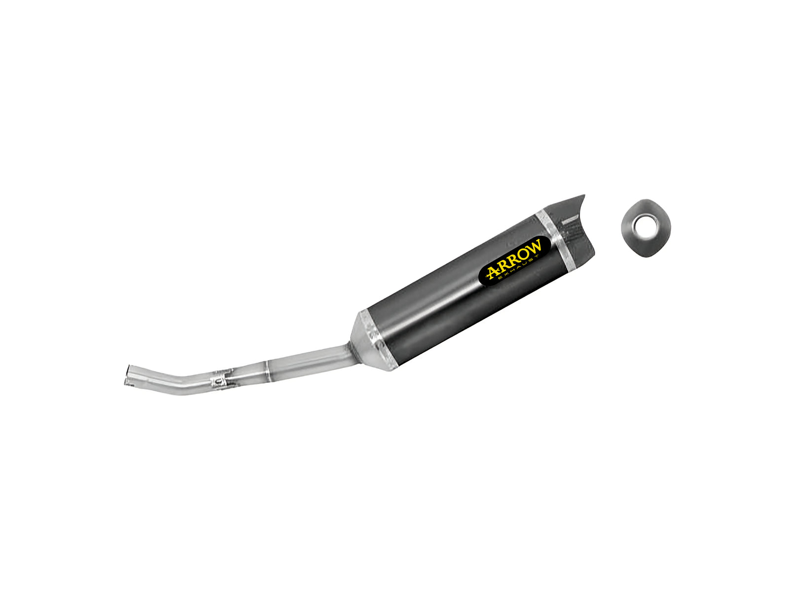 Arrow 52505AKN Street Thunder Aluminium Dark Slip On With Carbon End Cap