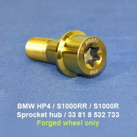Proti S1000RR Titanium Rear Sprocket Hub Bolt Kit (Forged Wheel Only)