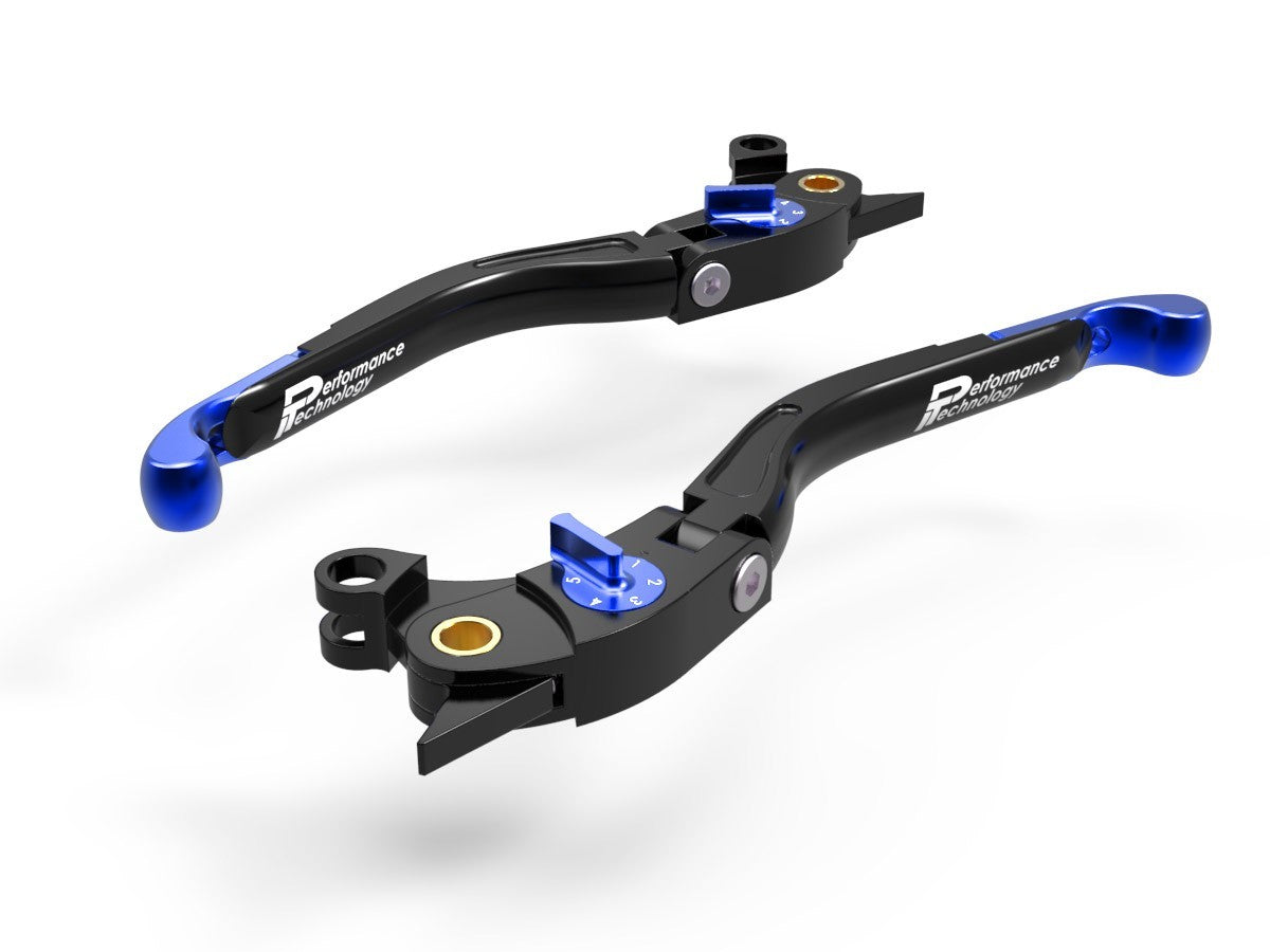 Ducabike DBK LEA02 Brake / Clutch Adjustable Levers Eco GP 2 - BLACK-BLUE