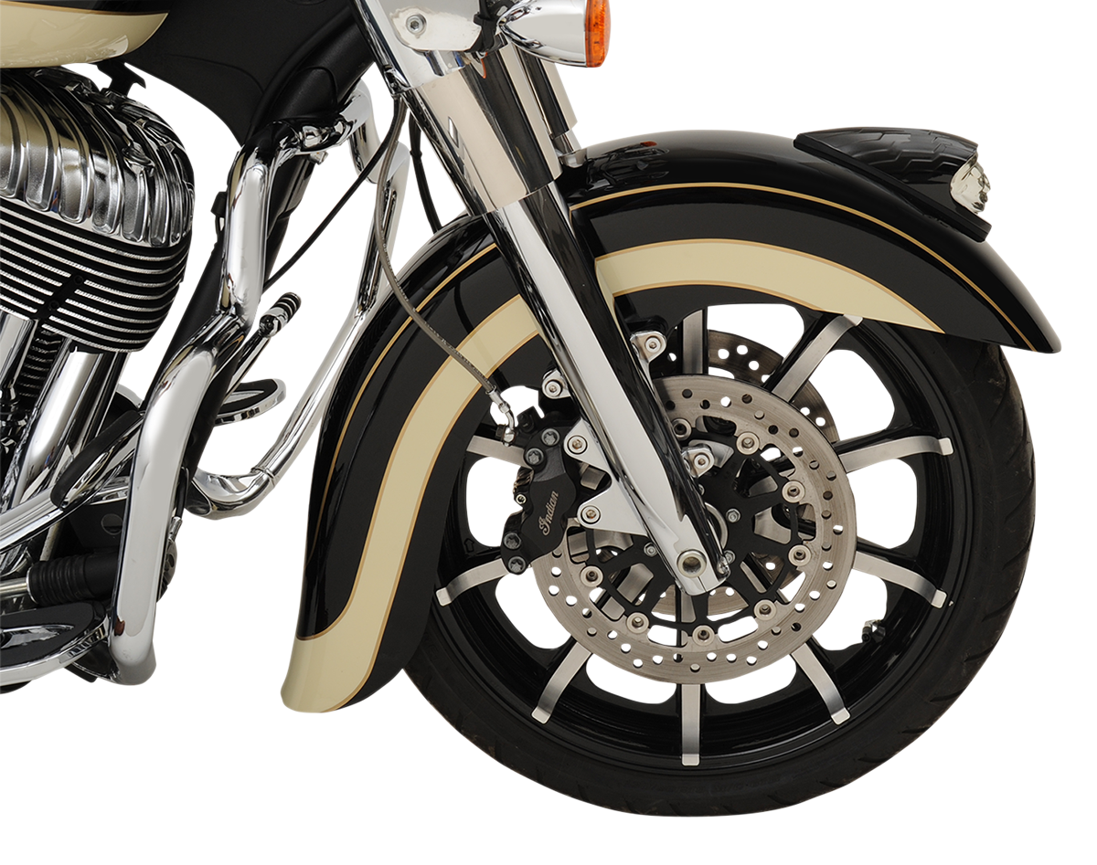 Klock Werks Klassic Front Fender - Black - 16"-19" - Indian Roadmaster/Chief