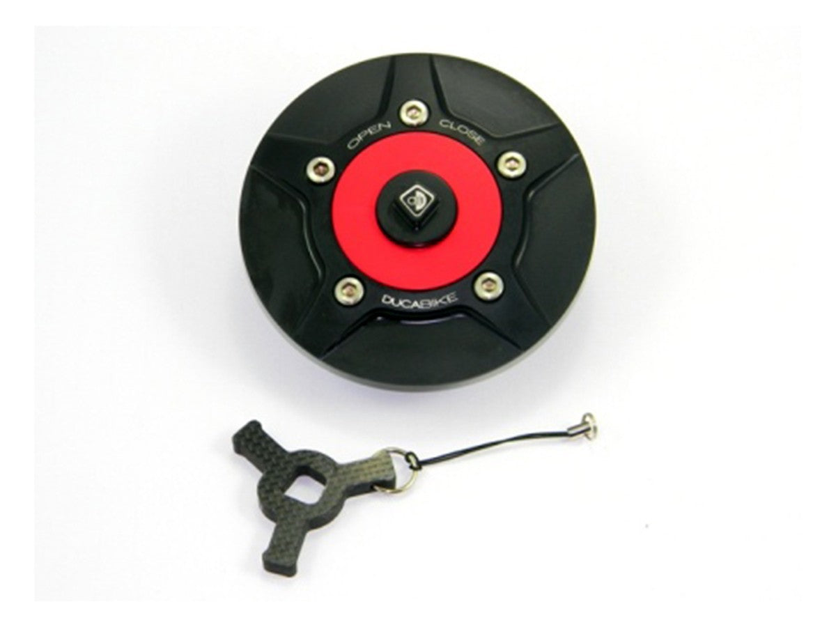 Ducabike DBK Tsb02 Fuel Tank Cap - BLACK-RED