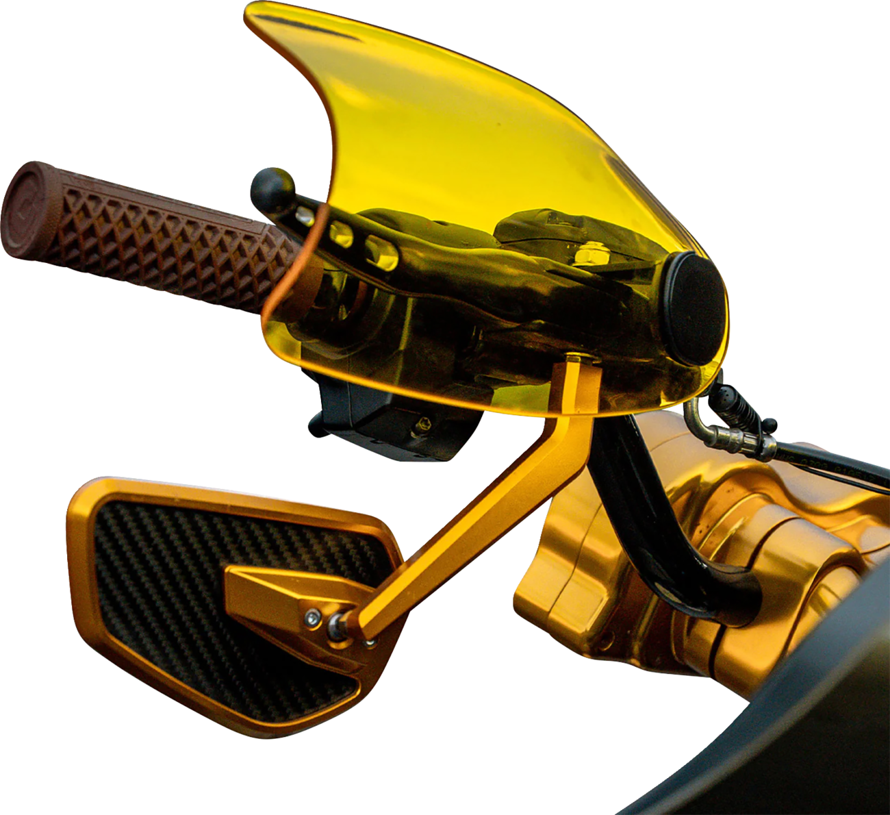 Klock Werks Flare® Handguards - Harley-Davidson Cable Clutch - Yellow