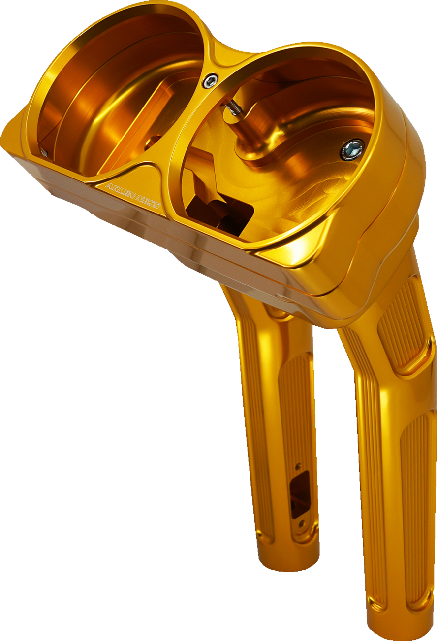 Arlen NESS Method Kickback Handlebar Riser - 10" - Gold
