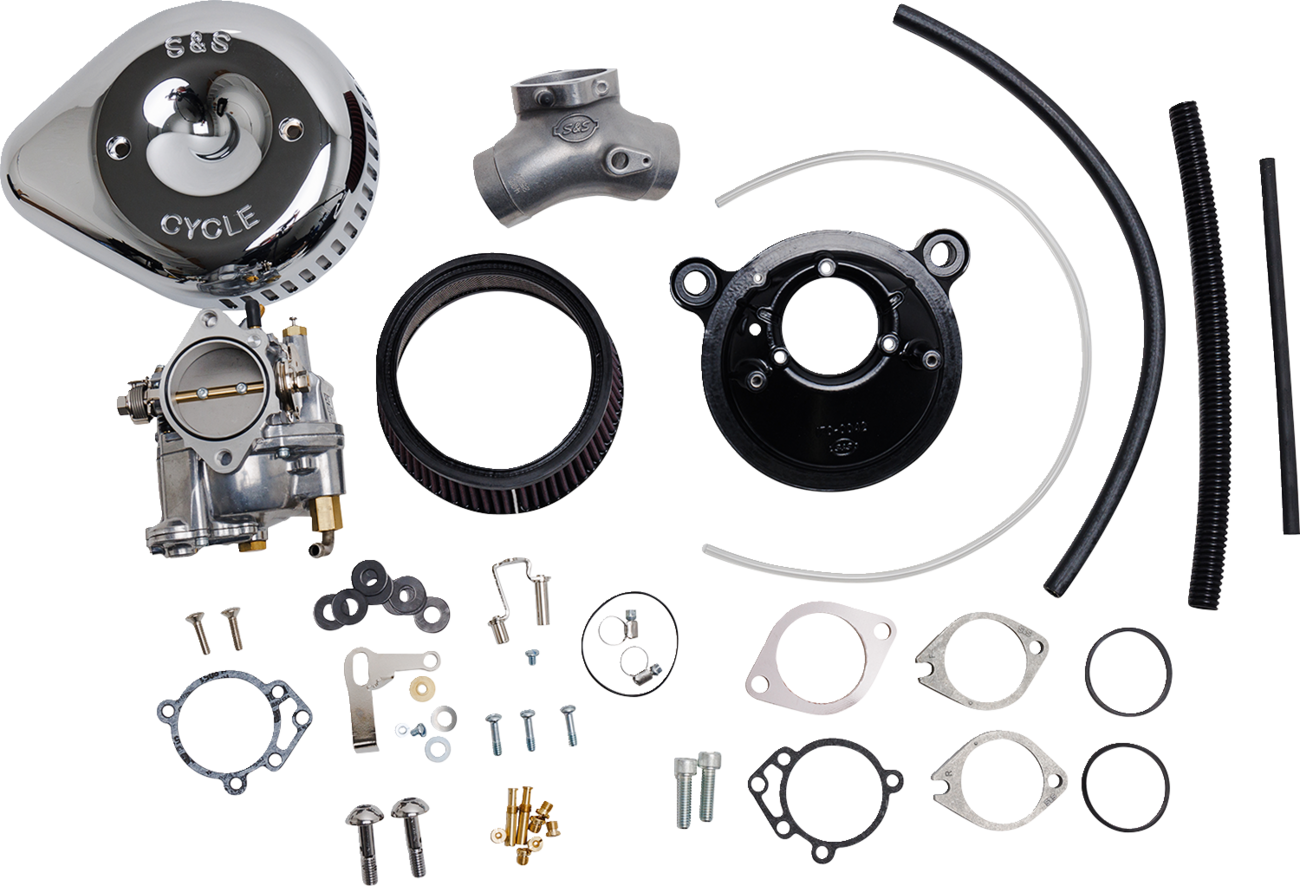 S&S Cycle Super G Carburetor With Stealth Air Cleaner Kit - Chrome - Twin Cam