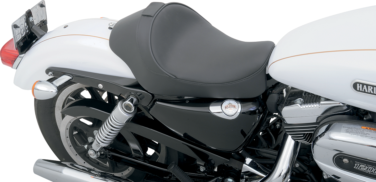 Drag Specialties Seats Solo Seat - Smooth - Driver Backrest - XL '04-'22