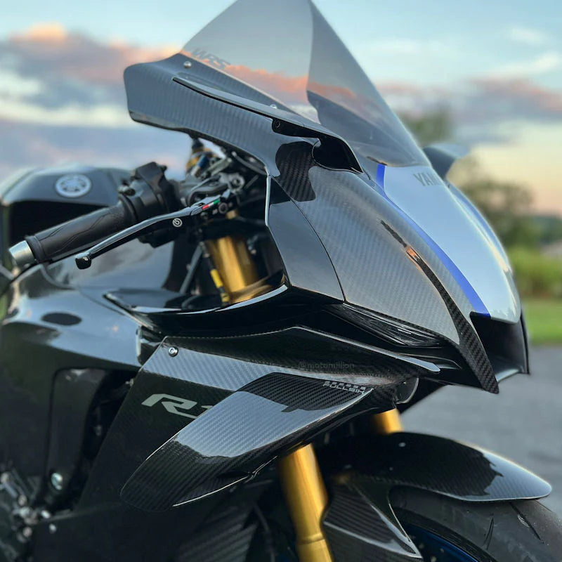 Fullsix Carbon Fiber Aero Wings Winglets Set For Yamaha R1 R1M 2020-2024
