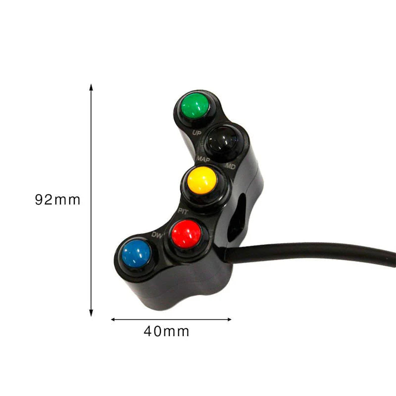 WRS Street Handle Bar Switch Left Hand Panel For Yamaha R1 R1M 2015-2019
