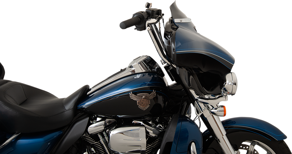 Klock Werks Flare® Windshield - 4" - Black - '14-'25 FLH