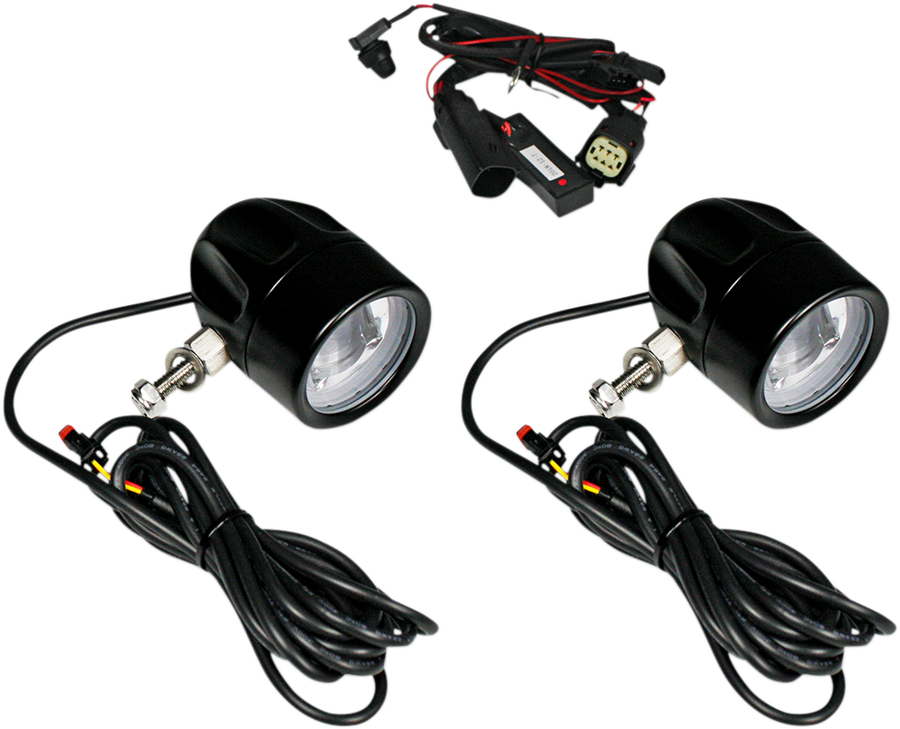 Custom Dynamics Fog Light - Black - Clear Lens