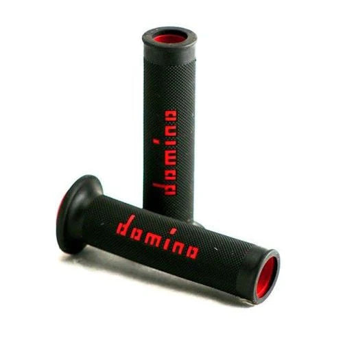 Domino MotoGP Dual Compound Grips - Black/Red