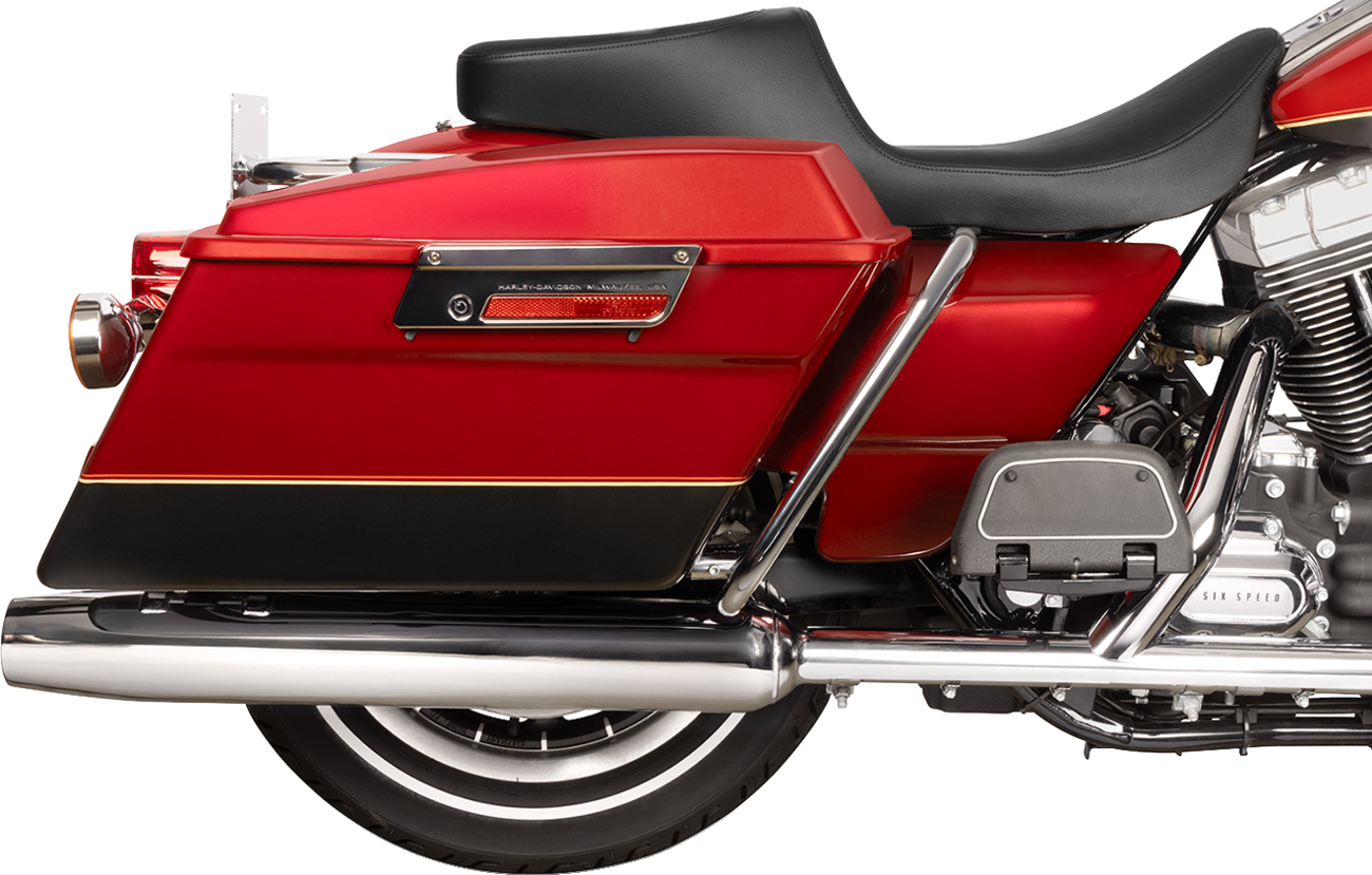Drag Specialties Seats Predator 2-Up Seat - Vinyl - Smooth - W/O Backrest - FL '97-'07