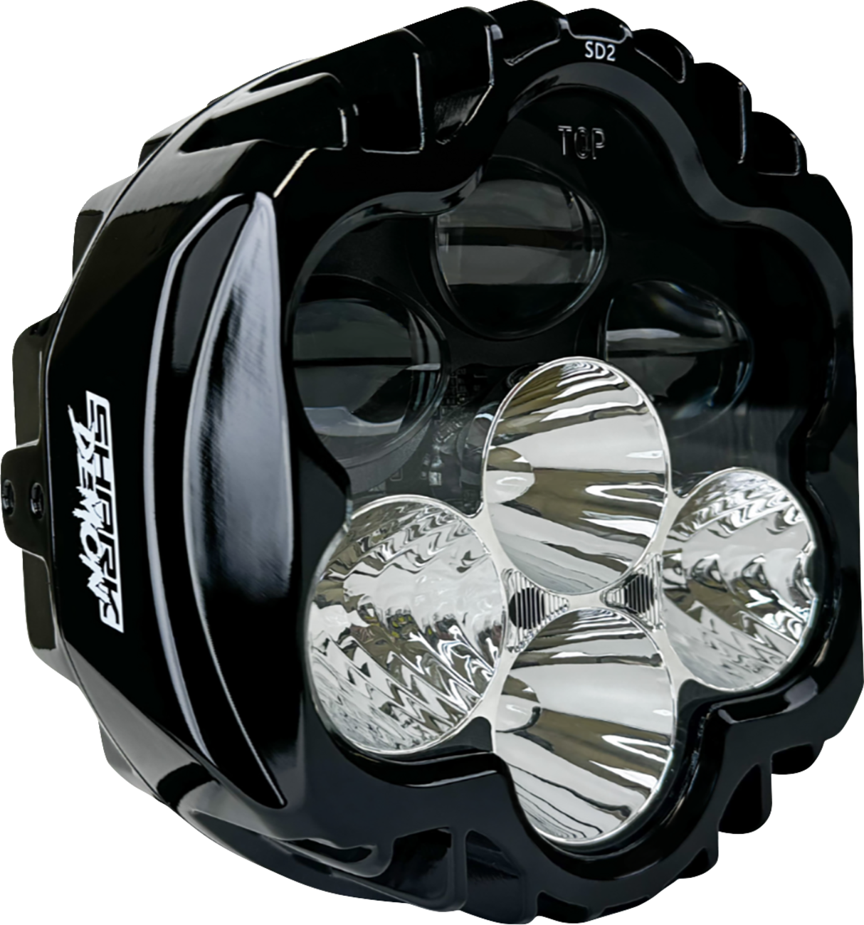 Custom Dynamics LED Headlight - Shark Demon® - Pedestal Mount